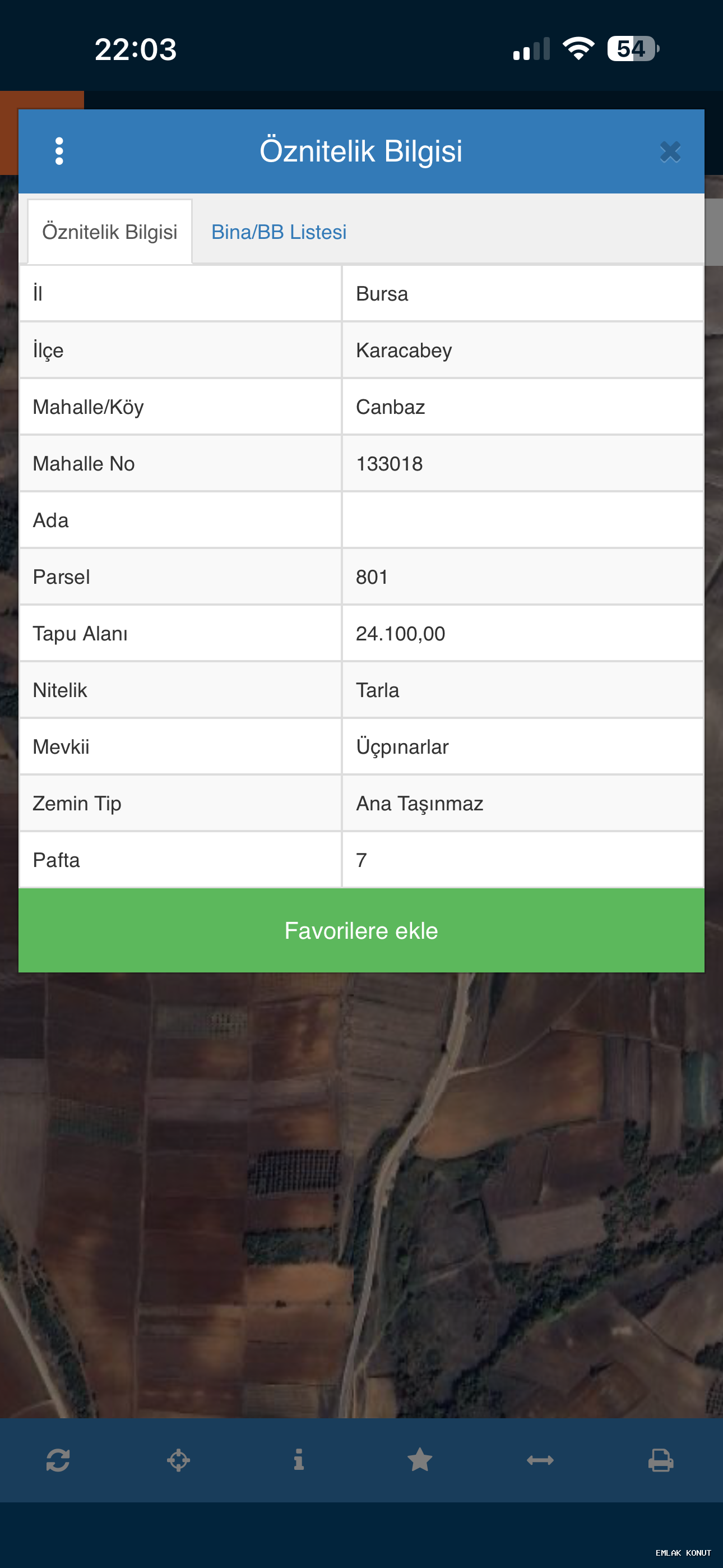 Canbaz Köyünde Tarla