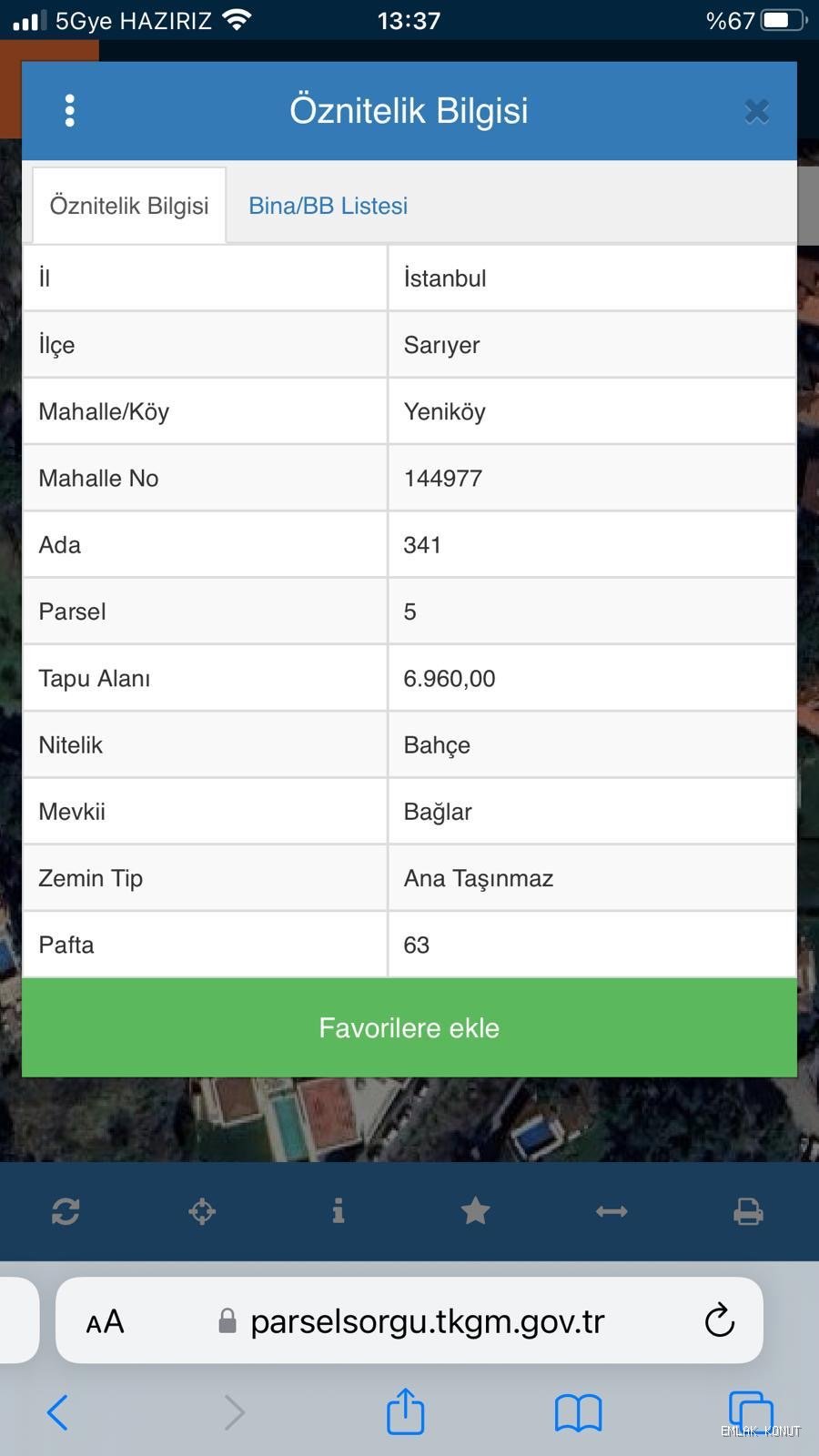 Mudanya Deniz Manzaralı Tarla