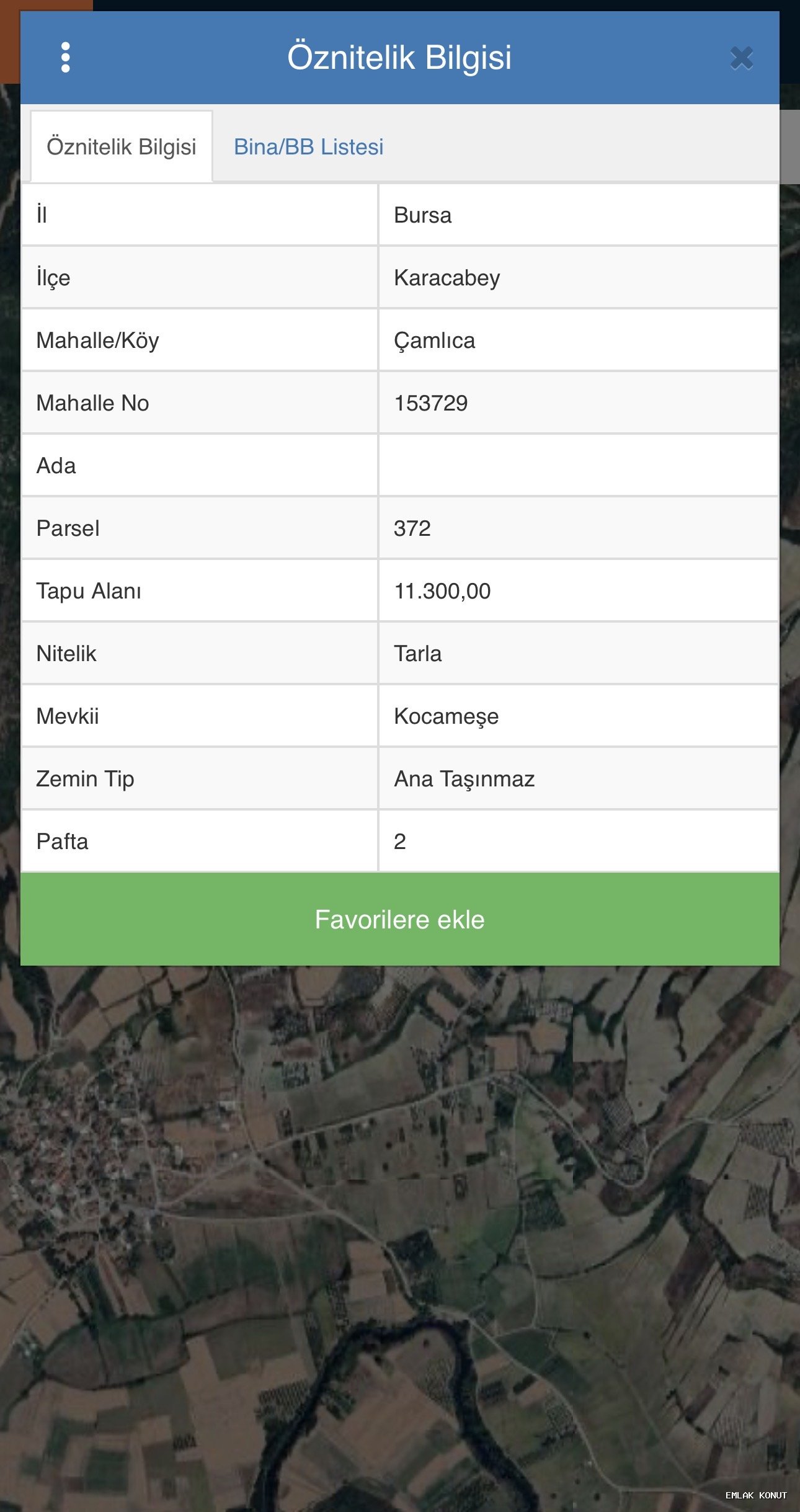 Çamlıca Fırsat Tarla